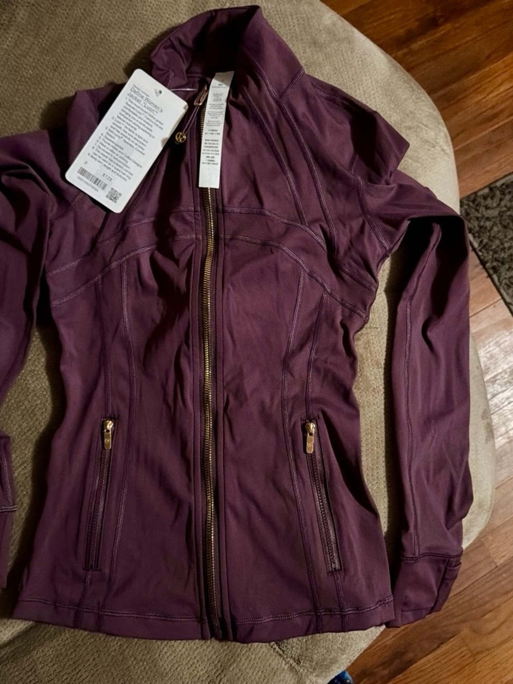 lululemon athletica Plum Zip-Up Bomber Jacket